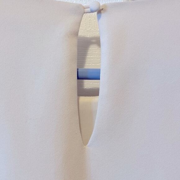 Dylan Gray ivory mini dress Long bell sleeves back keyhole button closure S 6
Ch - Picture 8 of 10